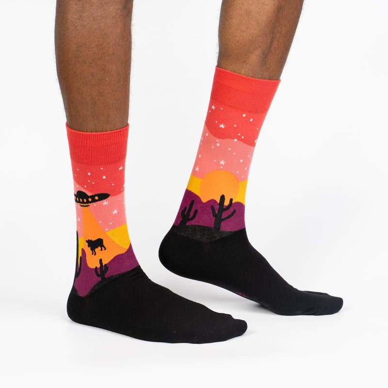 Sock It To Me Men's Crew Alien Socks - Image 2